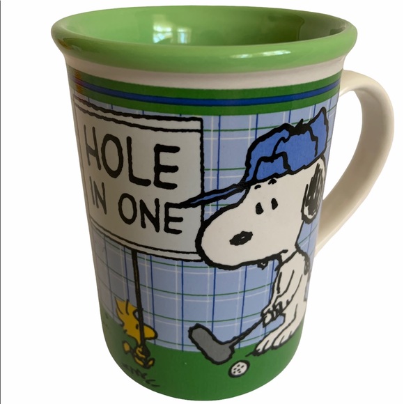 Peanuts | Dining | Snoopy And Woodstock Peanuts Golf Mug | Poshmark